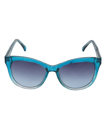 Aqua Toned with UV Protected Lens Oversized Sunglasses for women