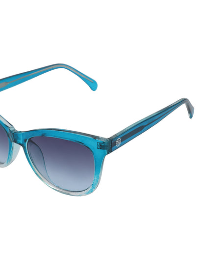 Aqua Toned with UV Protected Lens Oversized Sunglasses for women
