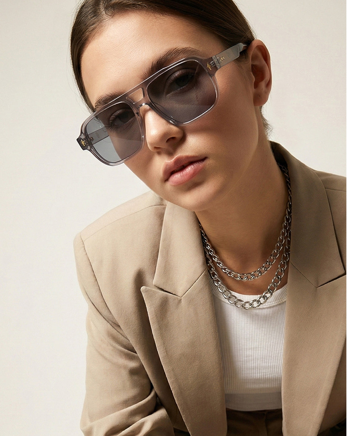 Women UV Protected Black Lens Black Gold Toned Cateye Sunglasses