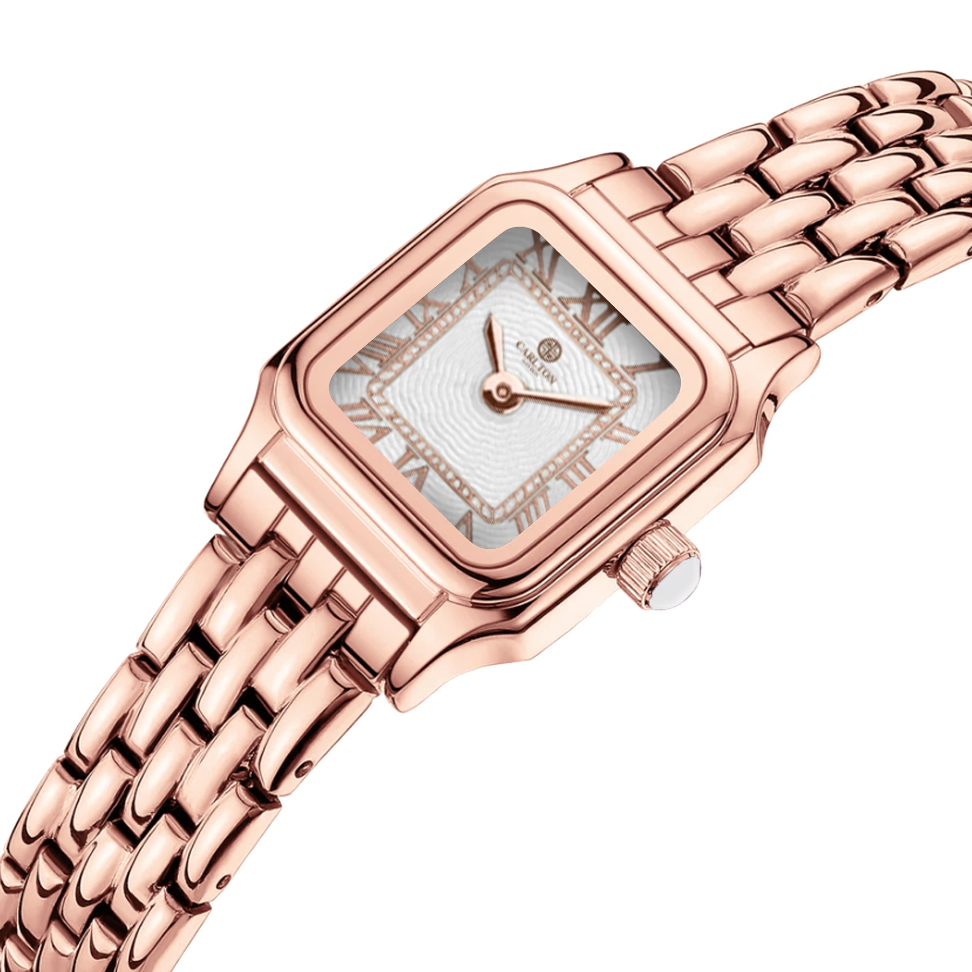 Chloe Mini White / Rose Gold Women Analog with Bracelet Watch CLWWS-04