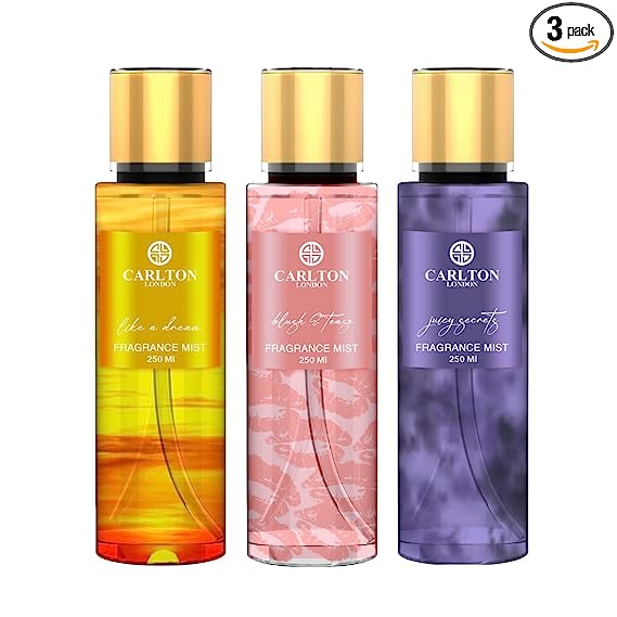 Combo Women Juicy Secrets, Like A Dream And Blush & Tease Body Mist - 250Ml Each