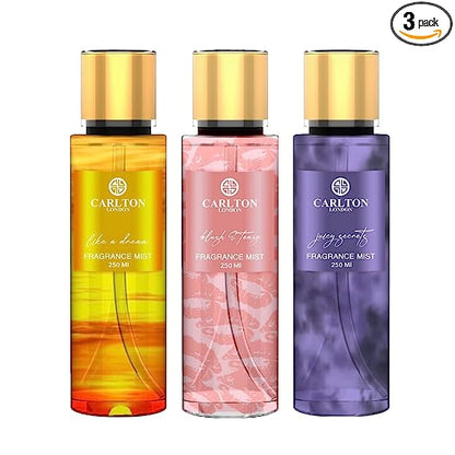 Combo Women Juicy Secrets, Like A Dream And Blush &amp; Tease Body Mist - 250Ml Each