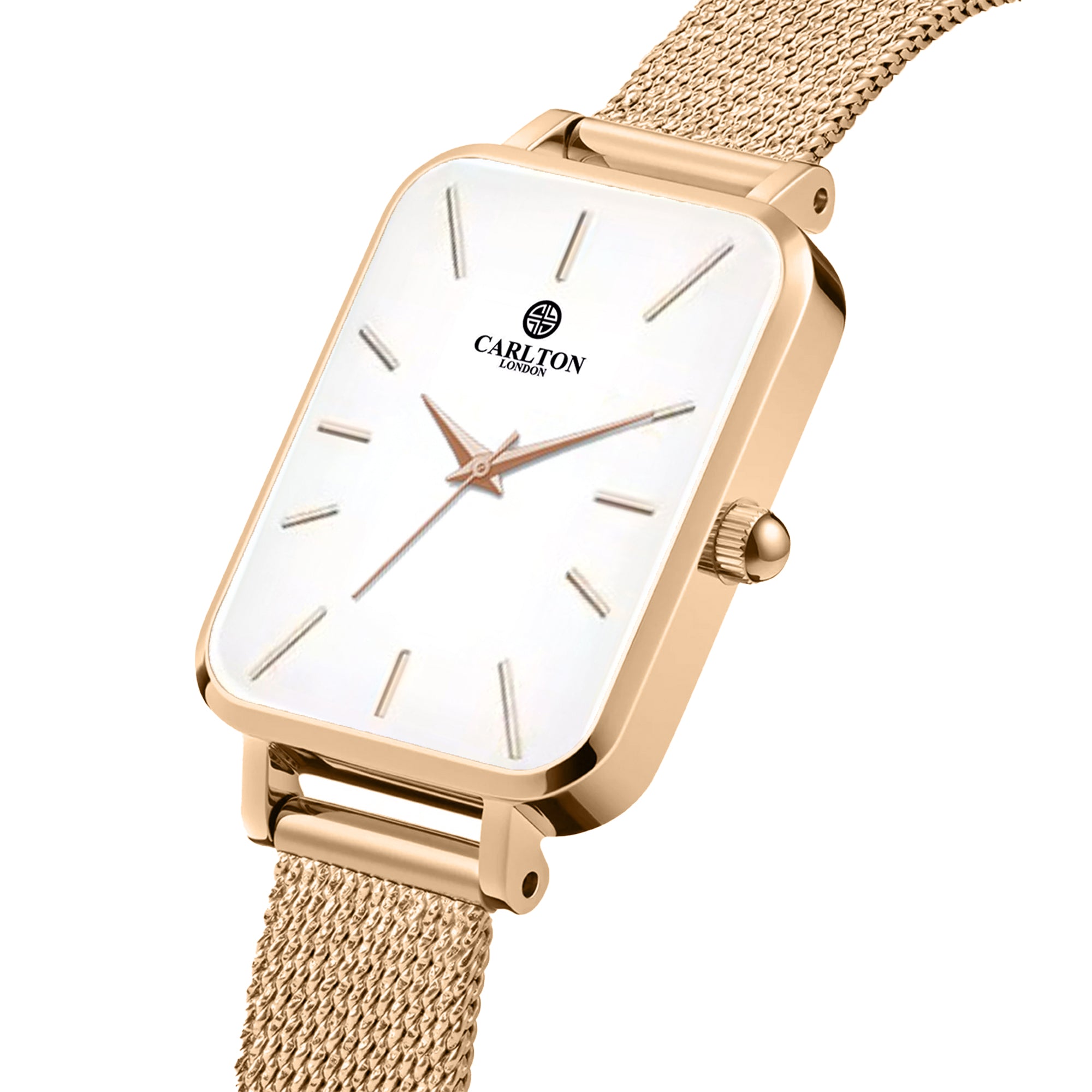 Women Diana CLDWMS-05 Analog White Rose Gold Stainless Steel Mesh - Watch
