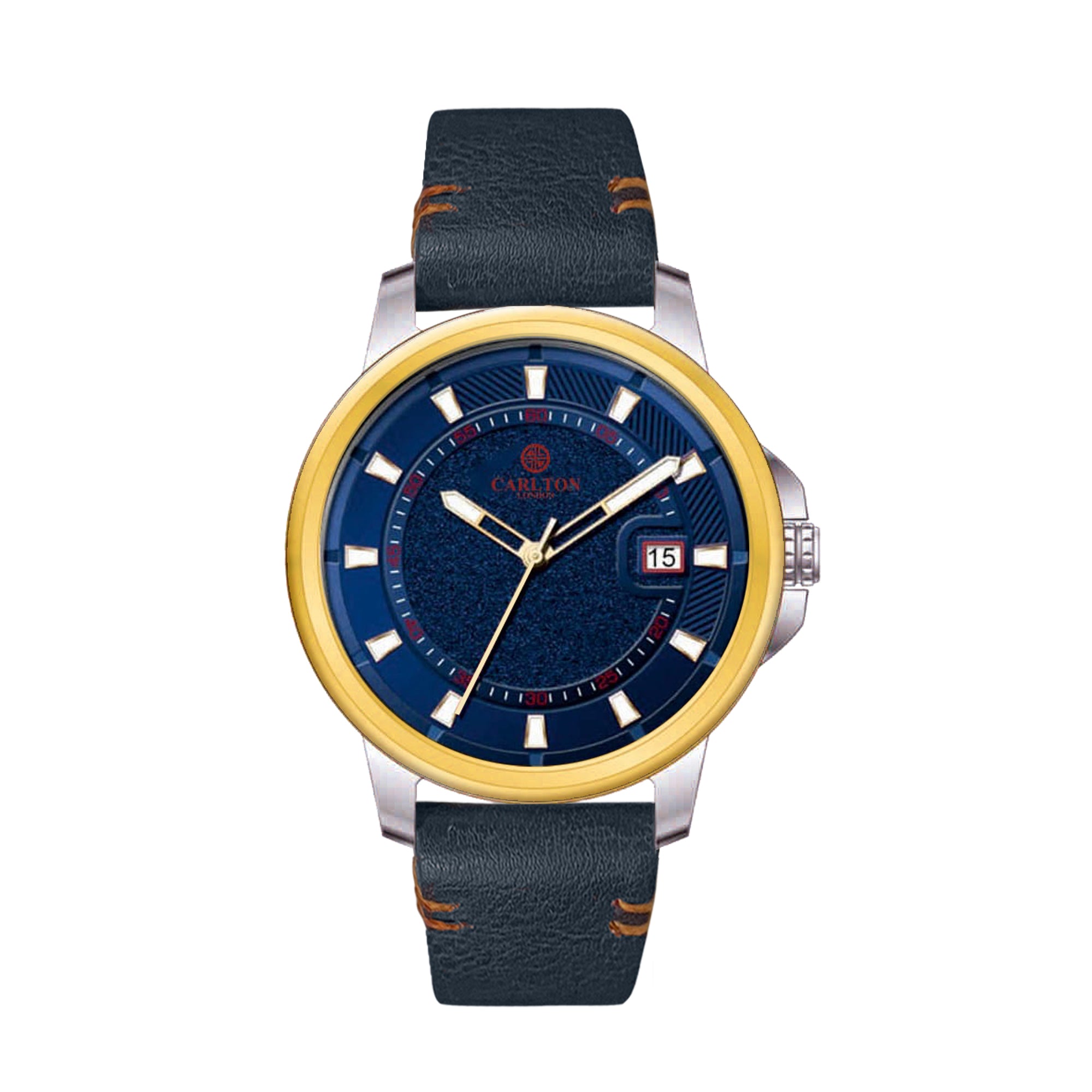 Duke Men Analog Blue Watch -CLLSGLDBL