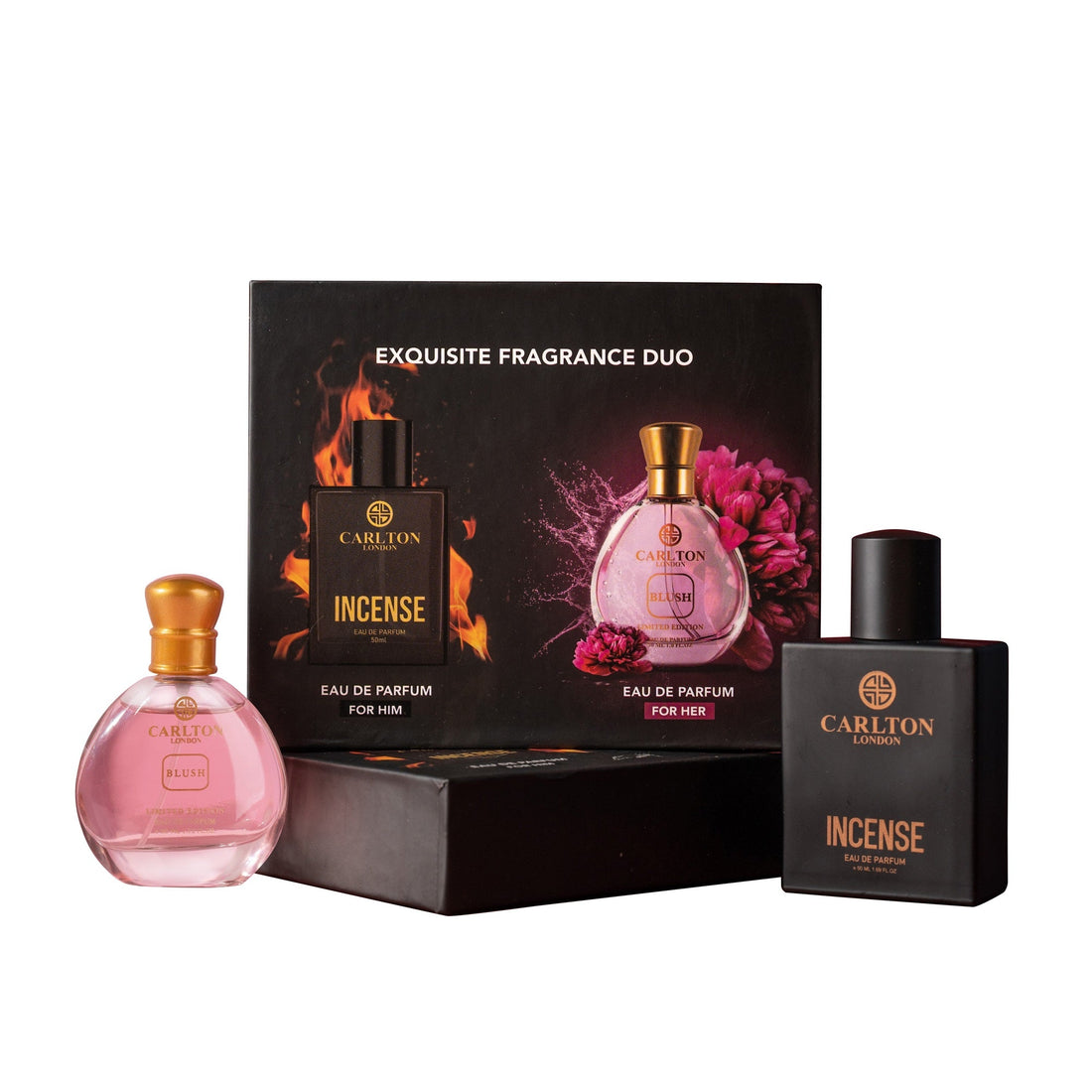 Exquisite Fragrance Duo - Incense Men 50Ml & Blush Women 30Ml Gift Set