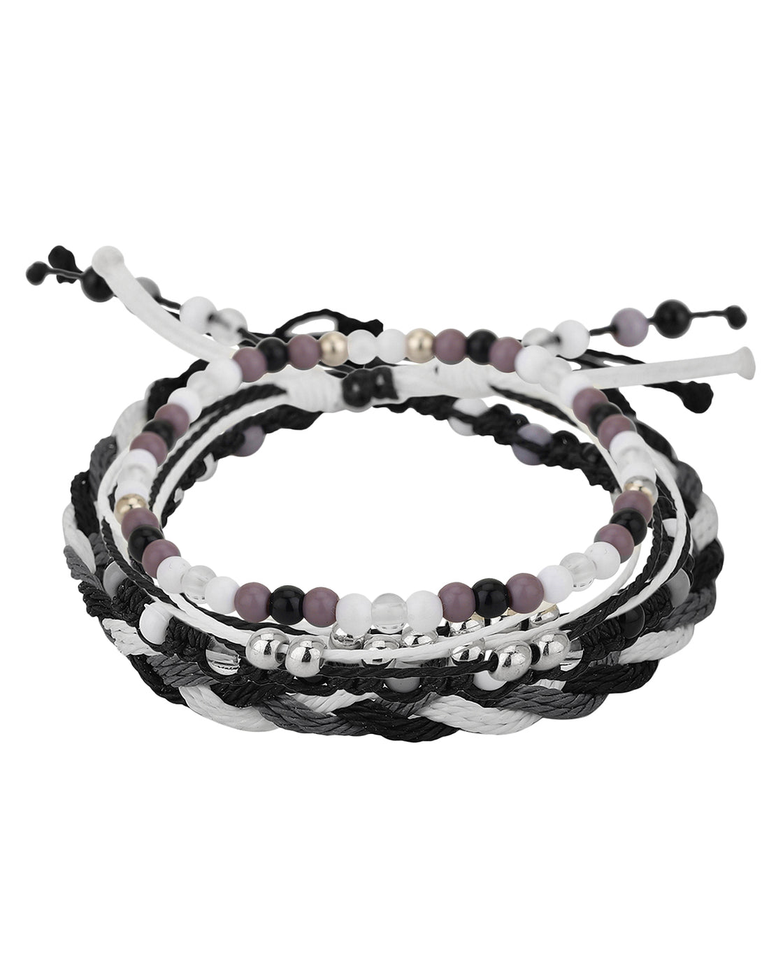 Carlton London Set Of 4 Beaded Bracelet For Women