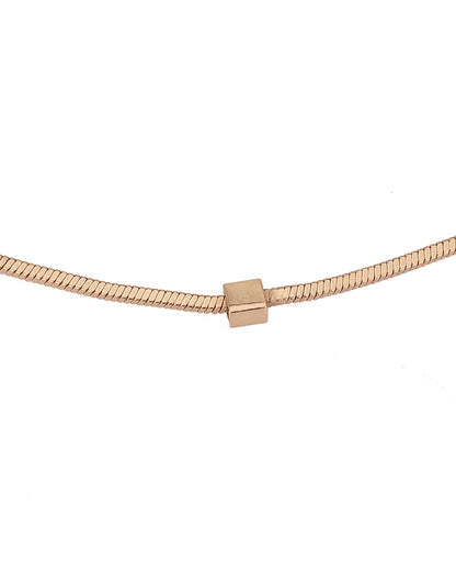 Carlton London Rose Gold Plated Charm Bracelet For Women