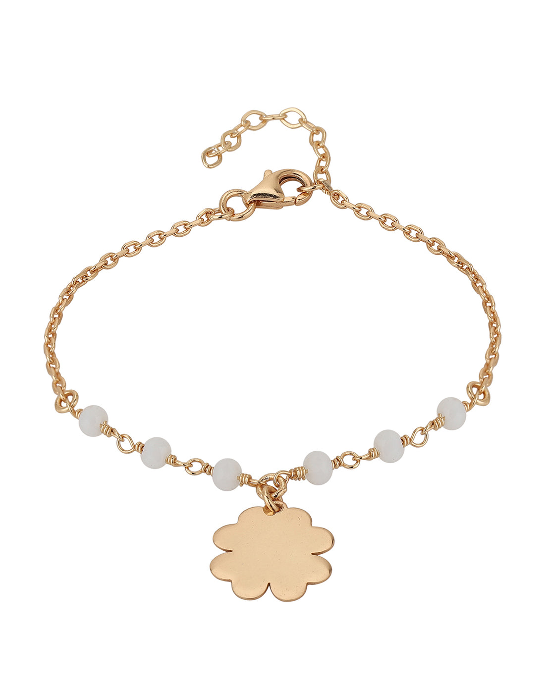 Carlton London Gold Plated Charm Bracelet For Women