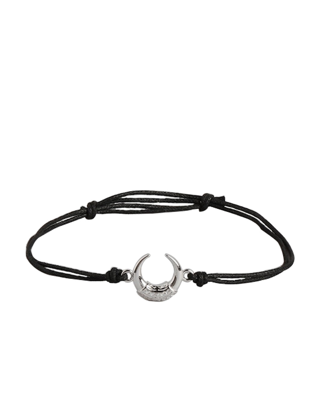 Rhodium Plated Fancy Bracelet With Moon For Women