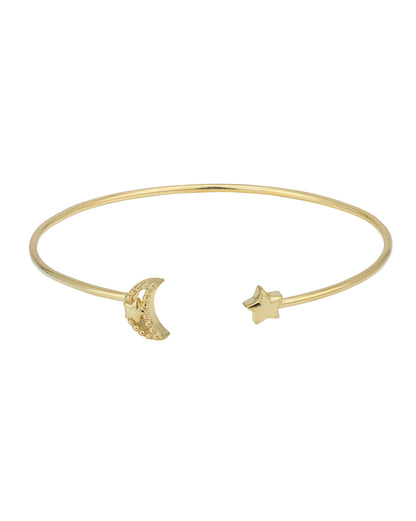 18kt Gold Plated Cuff Link Bracelet