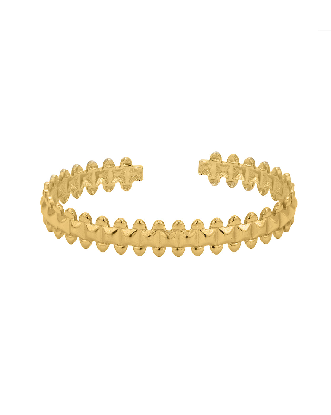18kt Gold Plated Stainless Steel Cuff Bracelet