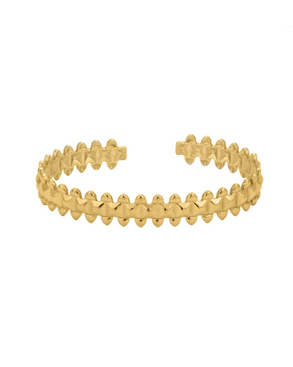 18kt Gold Plated Stainless Steel Cuff Bracelet