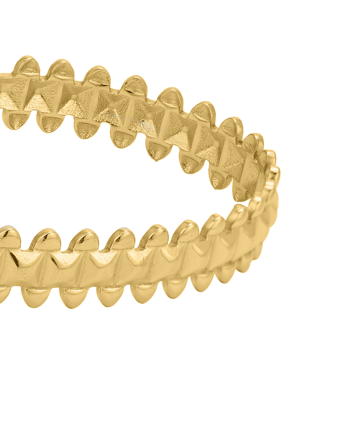18kt Gold Plated Stainless Steel Cuff Bracelet