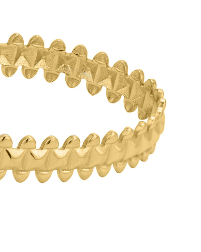 18kt Gold Plated Stainless Steel Cuff Bracelet