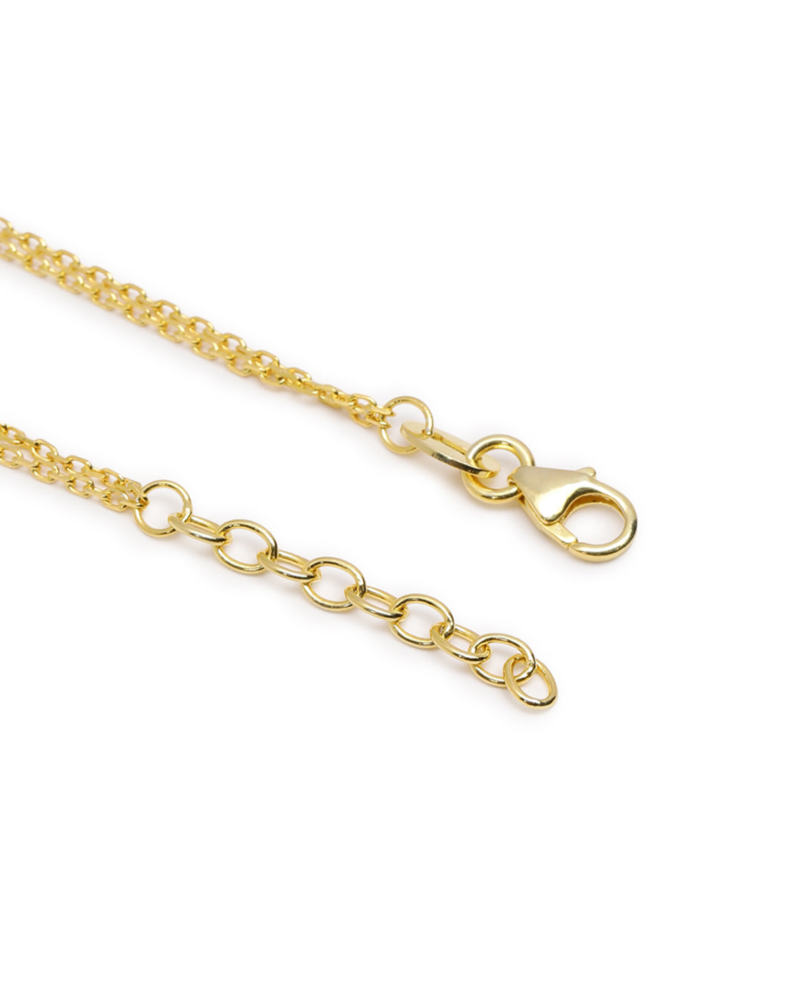 18kt Gold Plated Double Chain Infinity Charm Bracelet