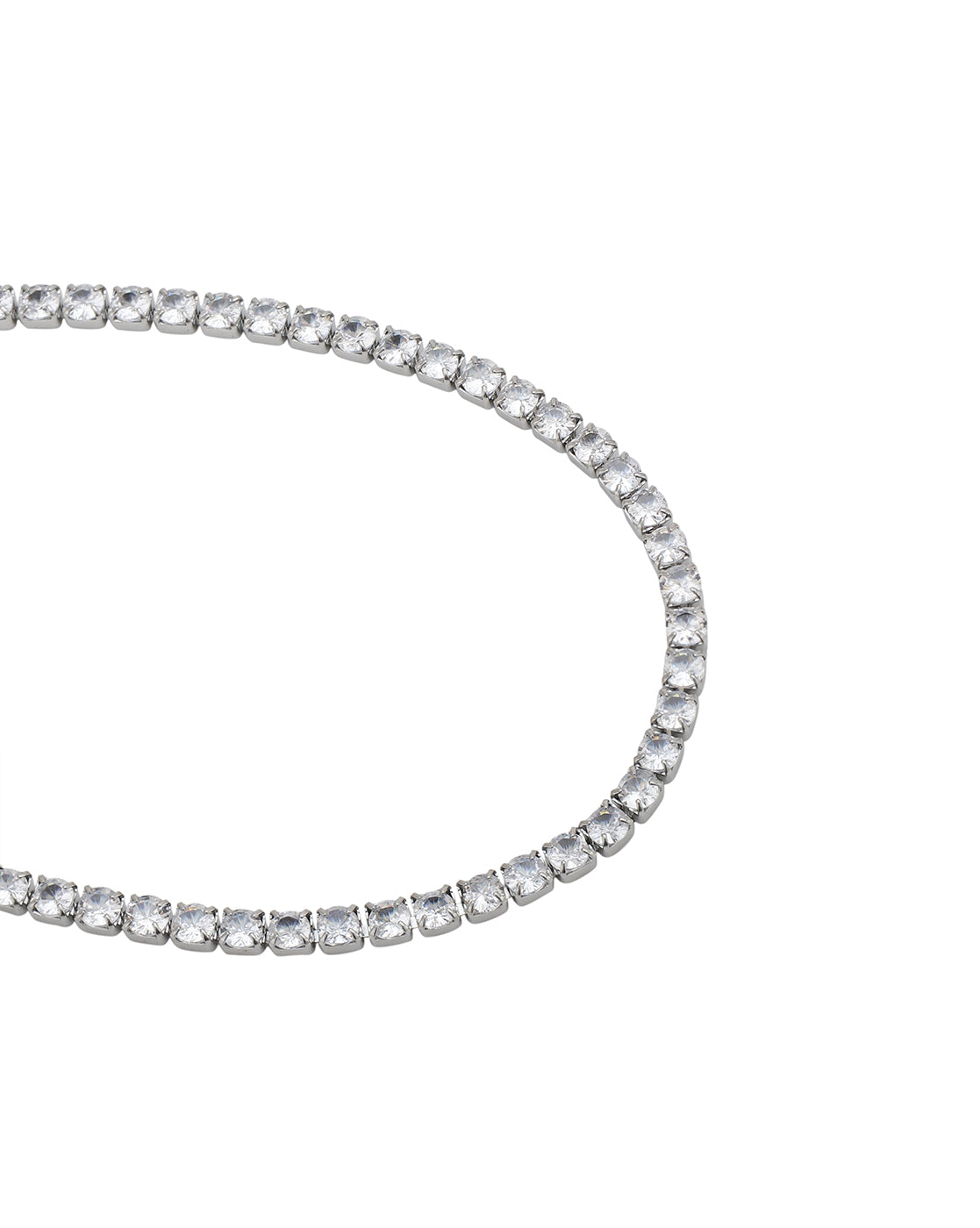 Silver Plated CZ Wraparound Tennis Bracelet