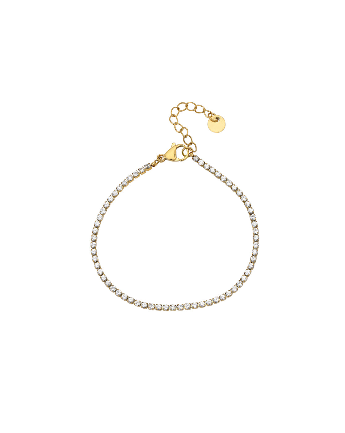 Gold Plated CZ Wraparound Tennis Bracelet