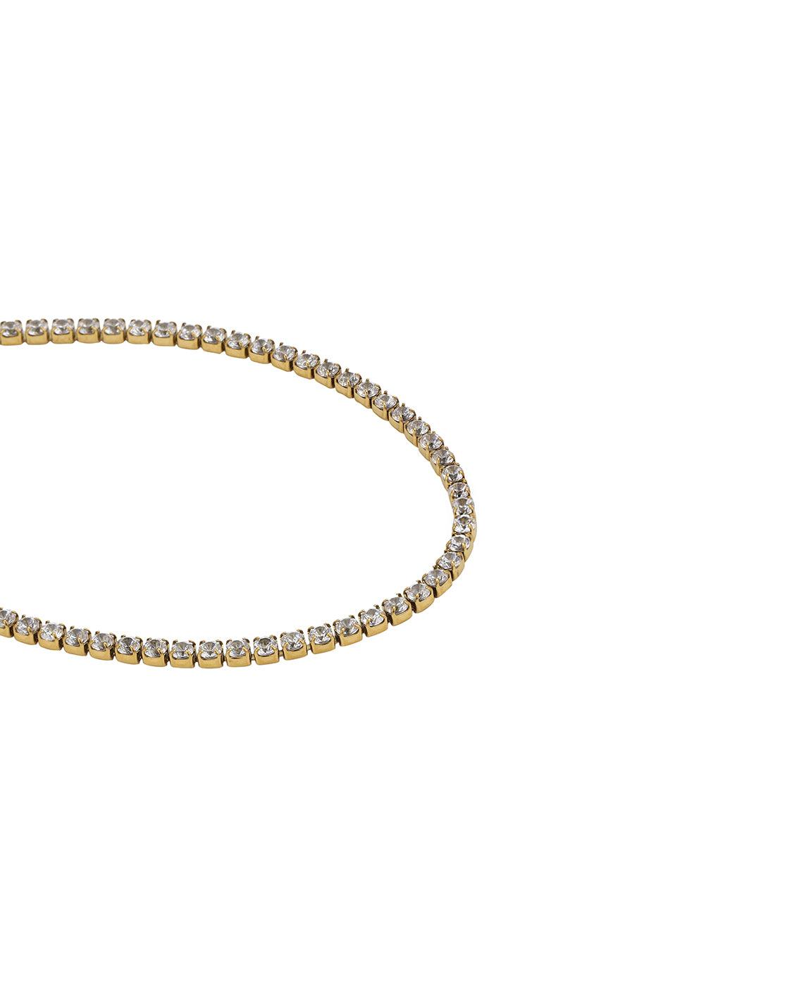 Gold Plated CZ Wraparound Tennis Bracelet