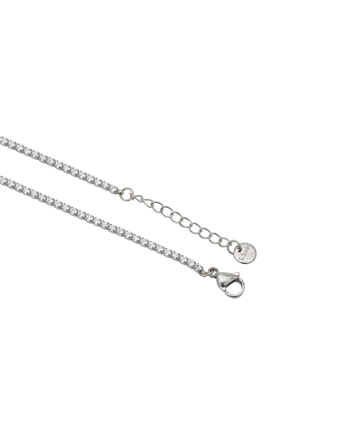 Silver Plated CZ Wraparound Tennis Bracelet