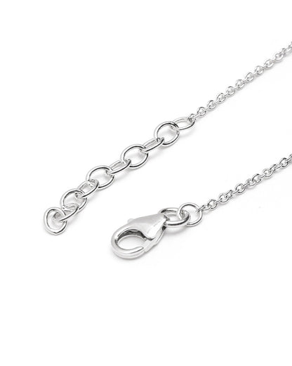 Rhodium Plated Red Ruby Heart Wraparound Bracelet