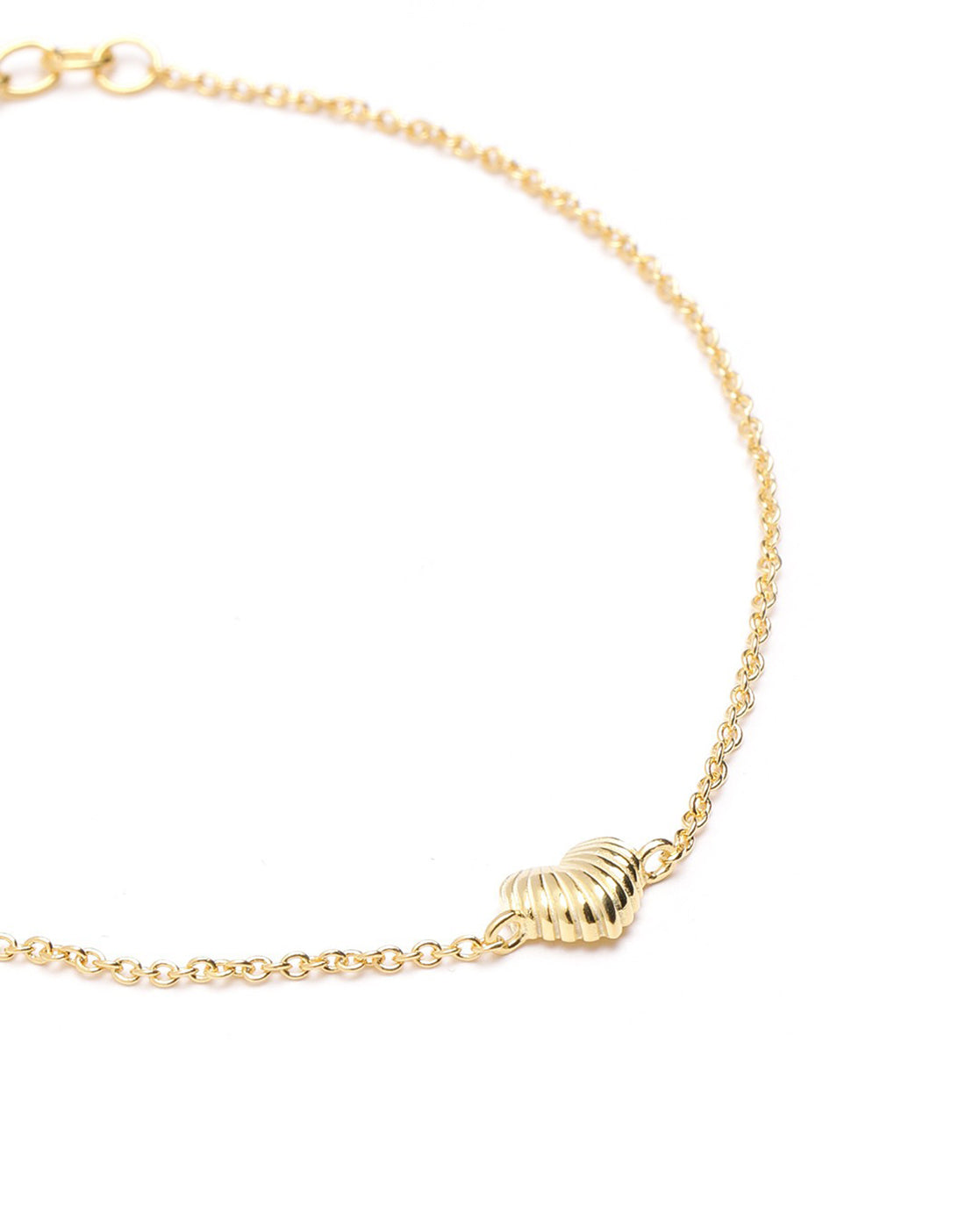 18kt Gold Plated Heart Wraparound Bracelet