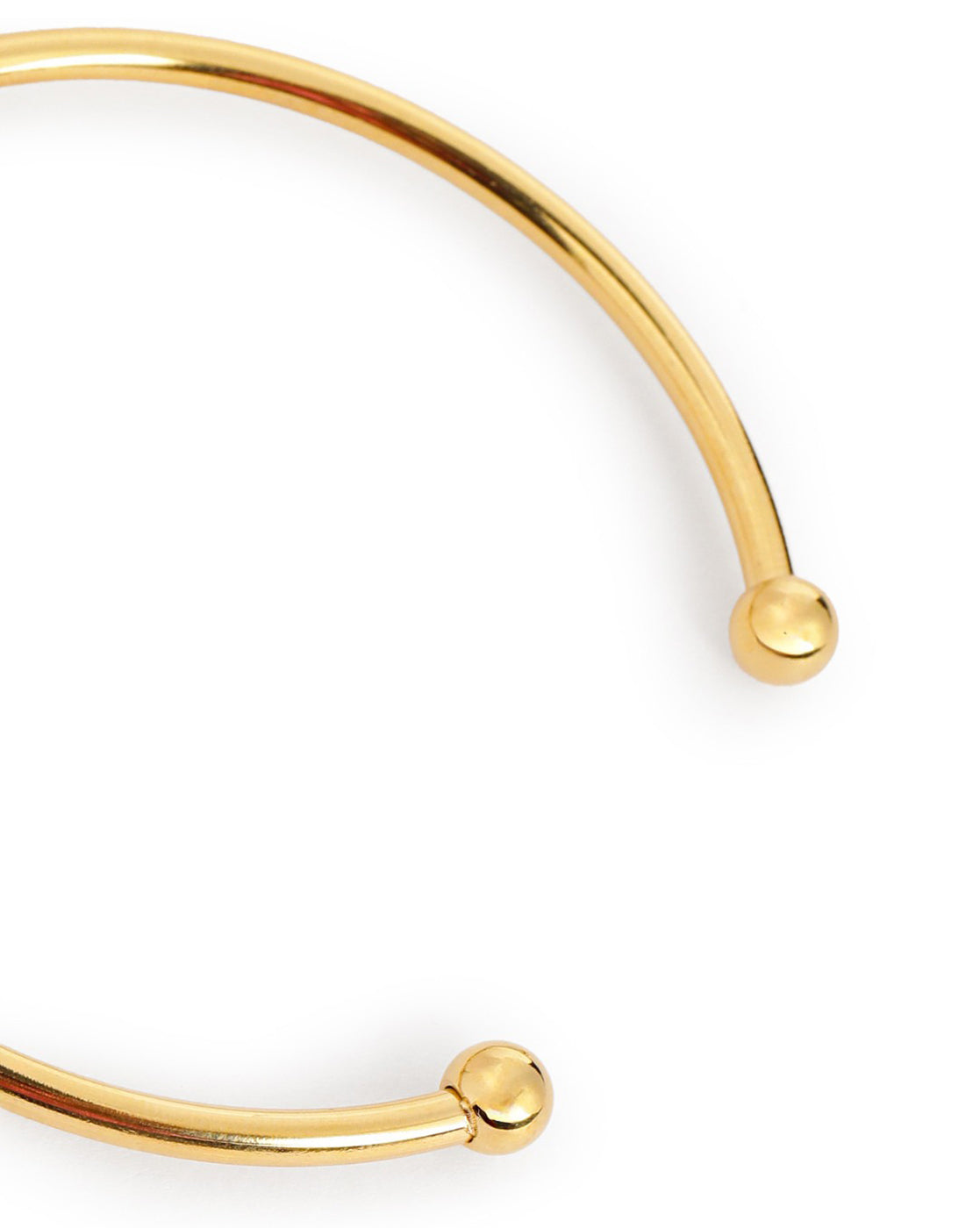 18kt Gold Plated Eiffel Tower and Heart Charm Cuff Bracelet