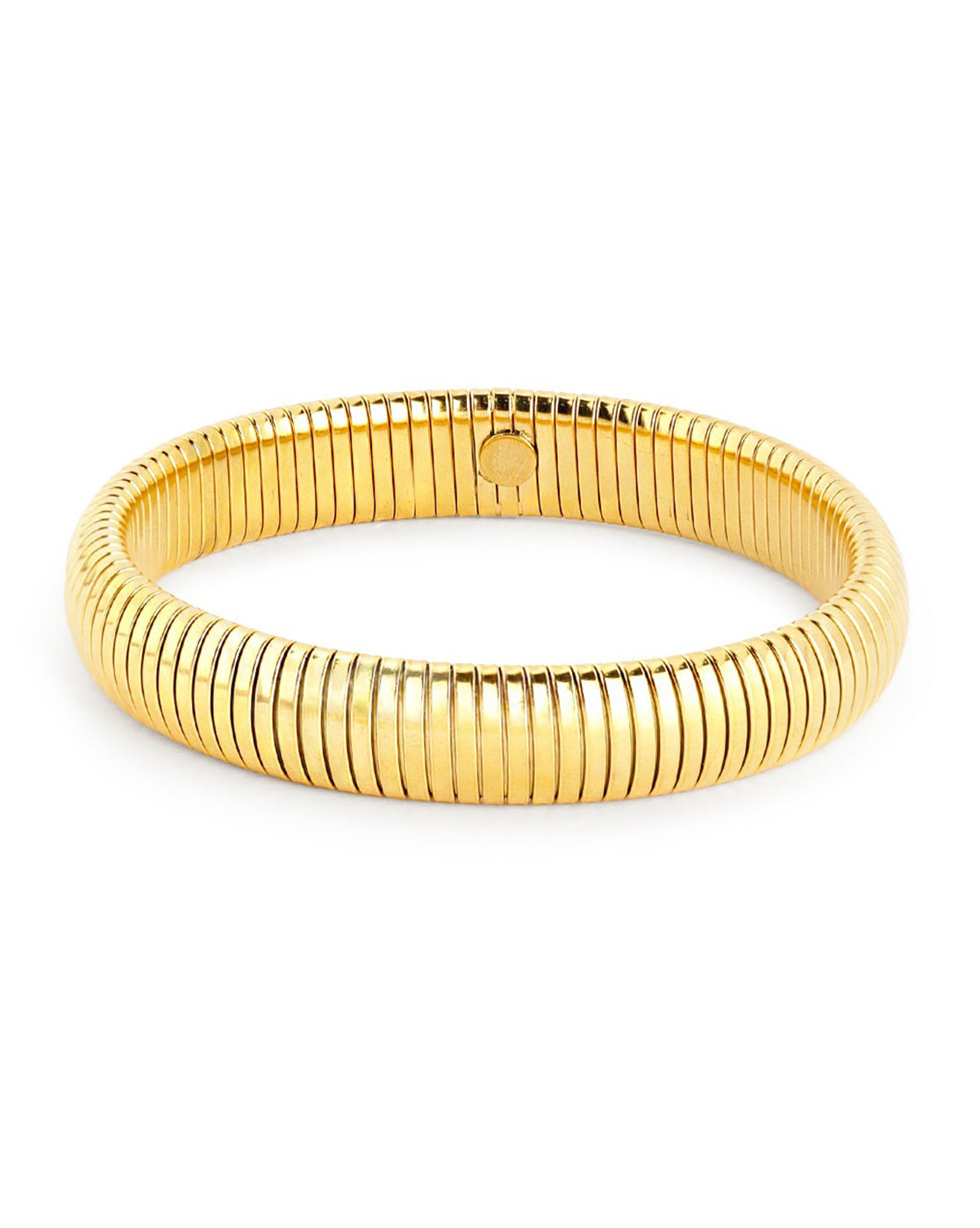 18kt Gold Plated Snake Texture Supple Bracelet