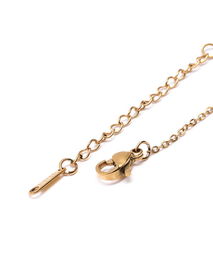 Gold Plated CZ Charm Bracelet