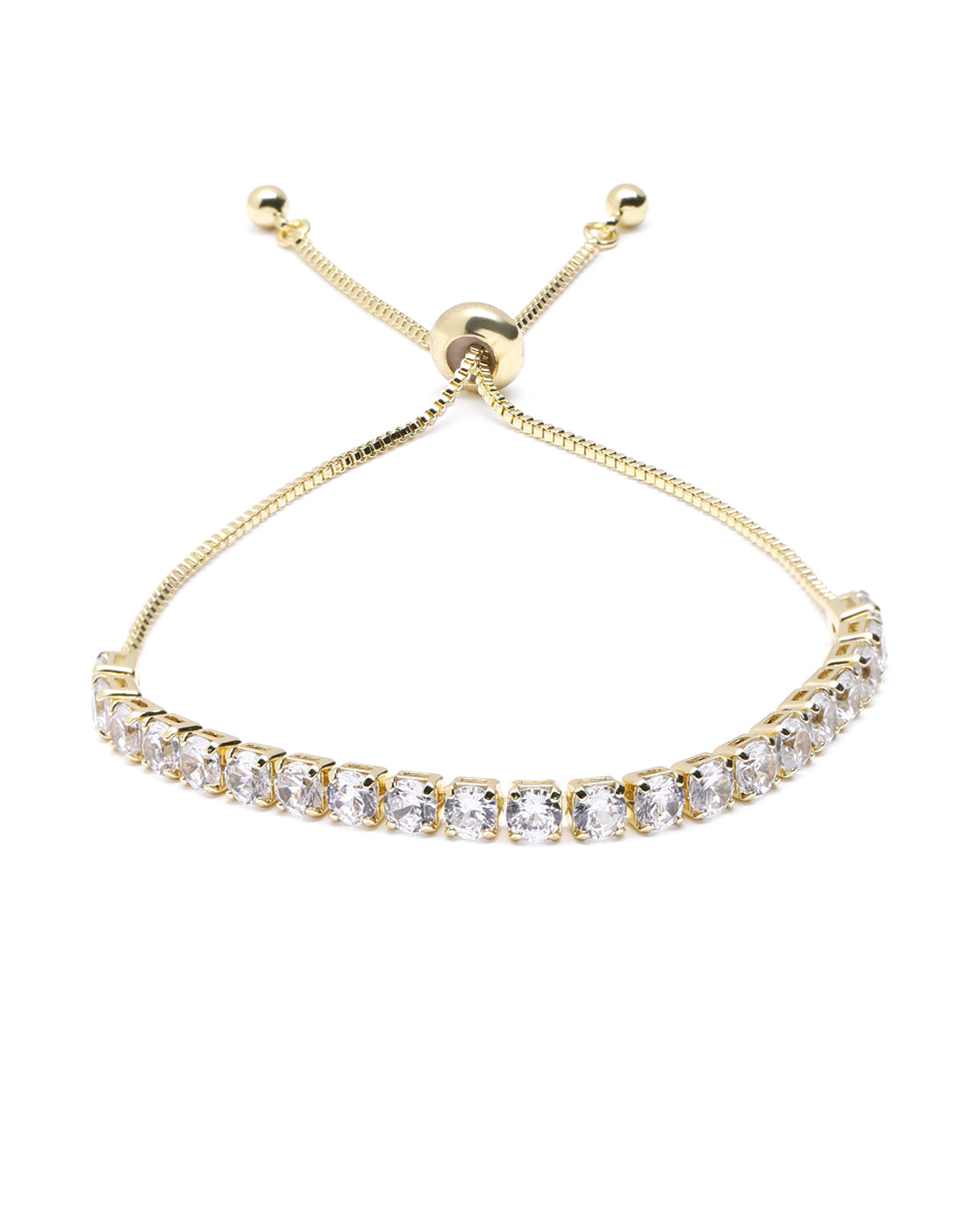 Gold Plated Minimal CZ Tennis Bracelet