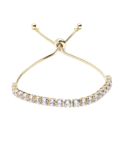 Gold Plated Minimal CZ Tennis Bracelet