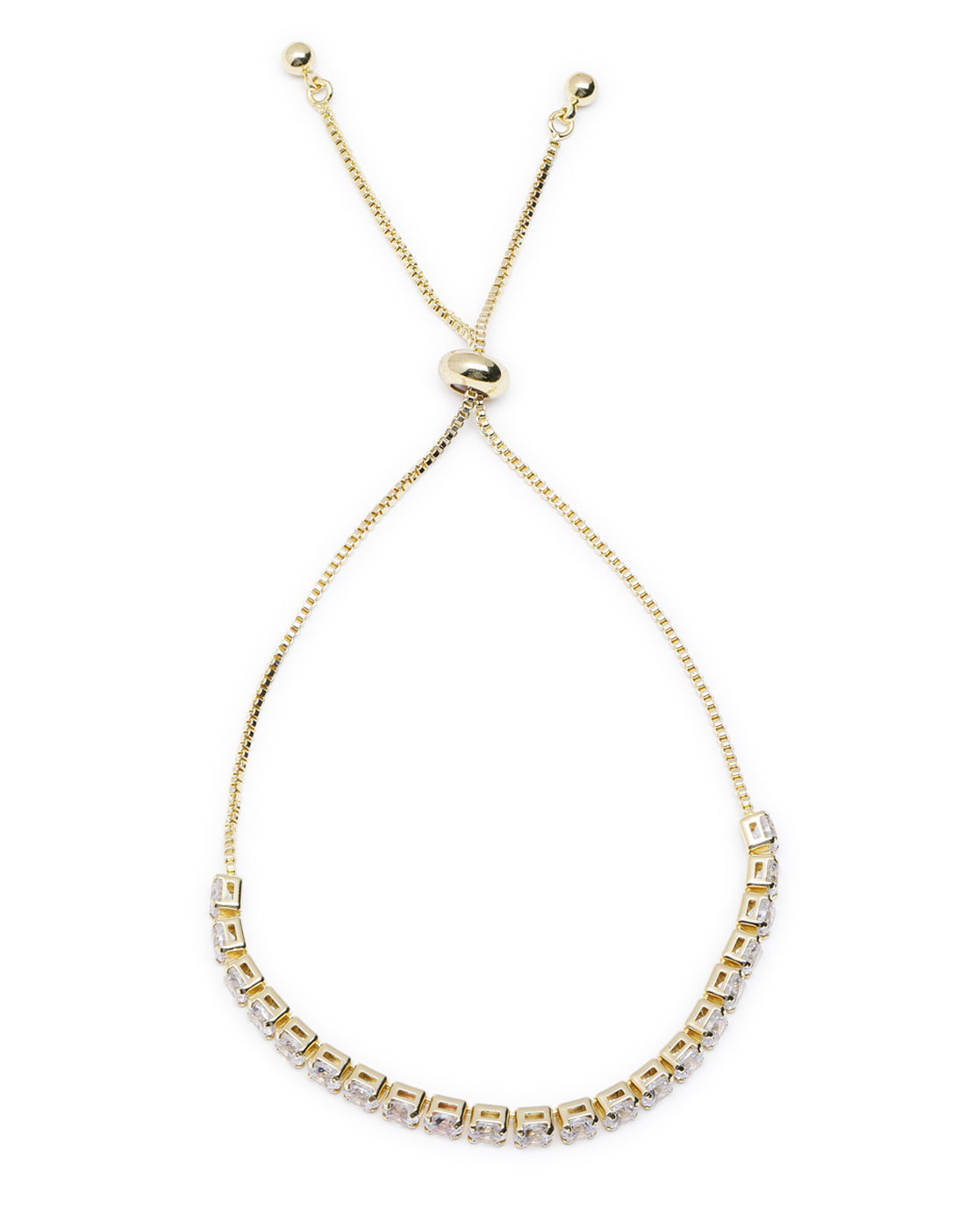 Gold Plated Minimal CZ Tennis Bracelet