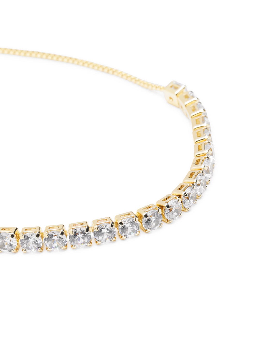 Gold Plated Minimal CZ Tennis Bracelet