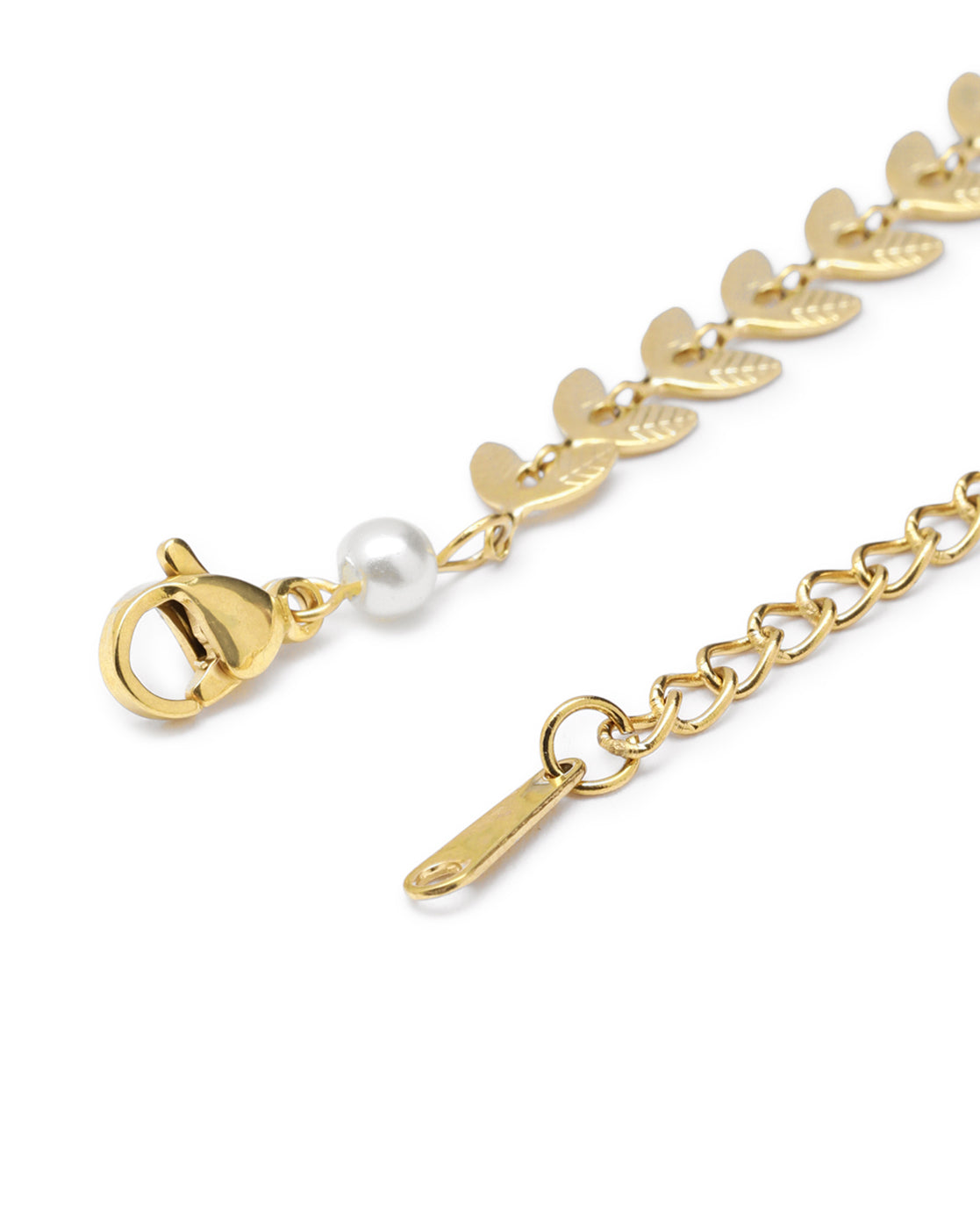 Gold Plated Pearl Wraparound Bracelet