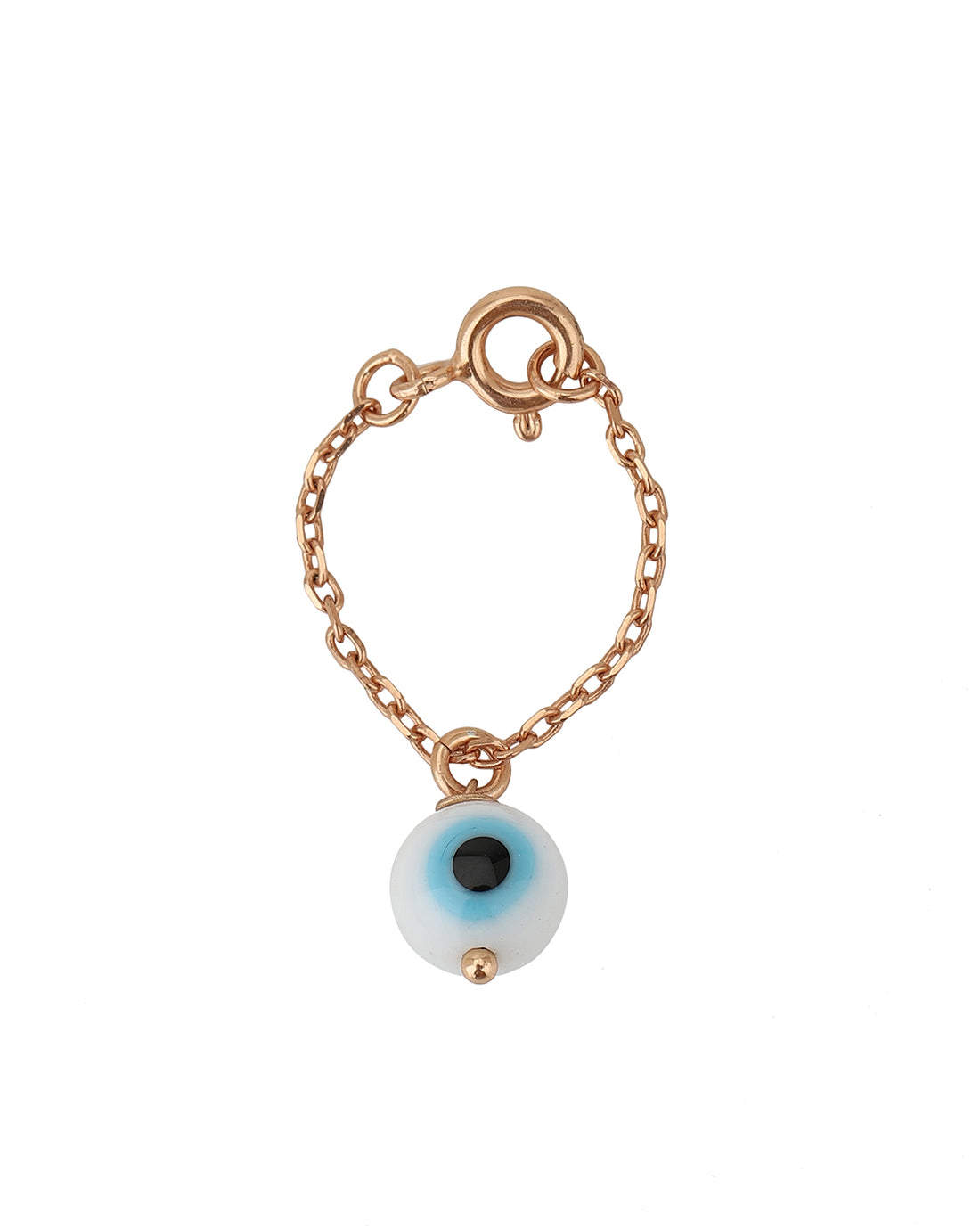 Carlton London Rose Gold Plated Evil Eye Bead Non-Studded Watch Charm For Women