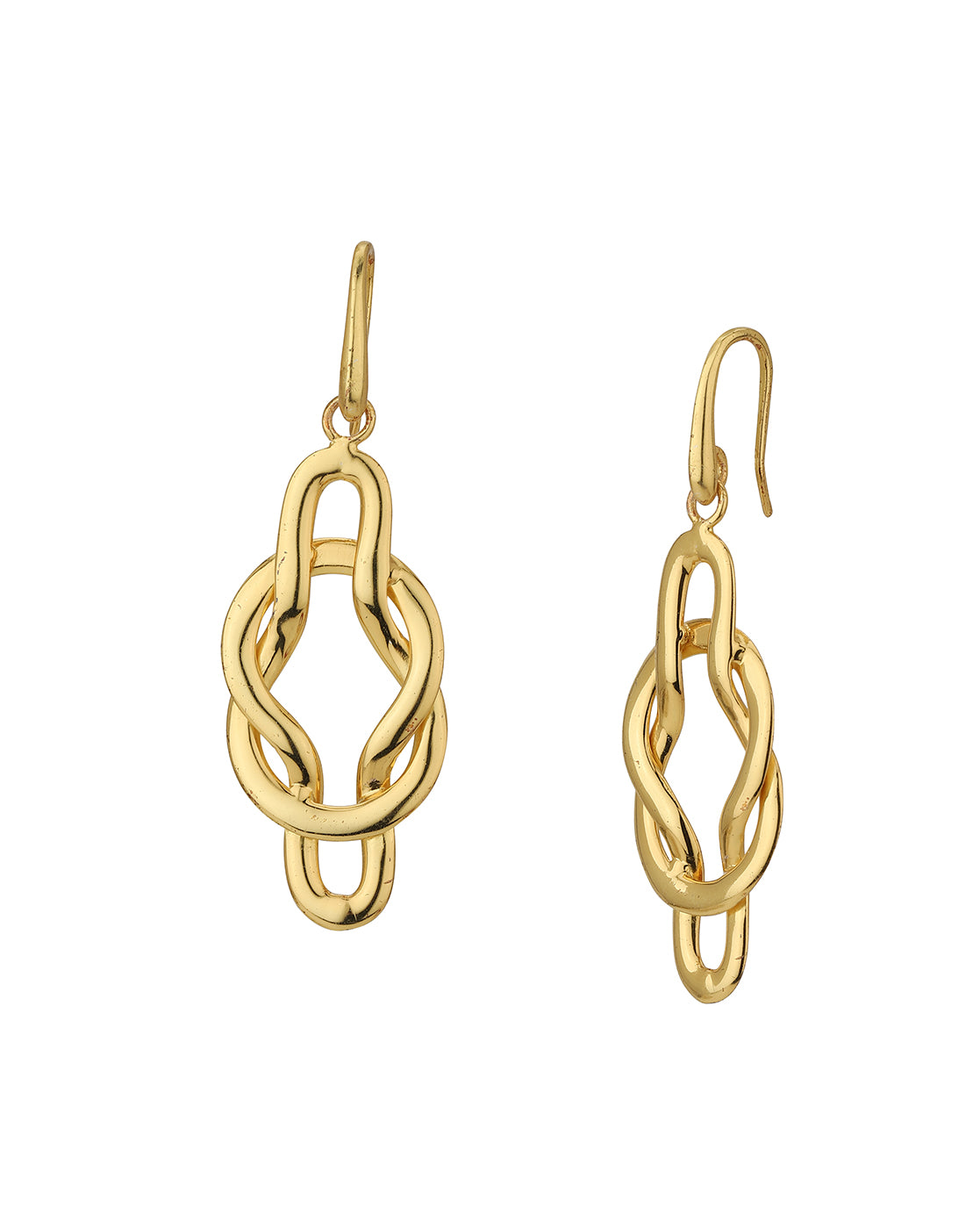 Carlton London Gold Plated Contemporary Drop Earring For Women