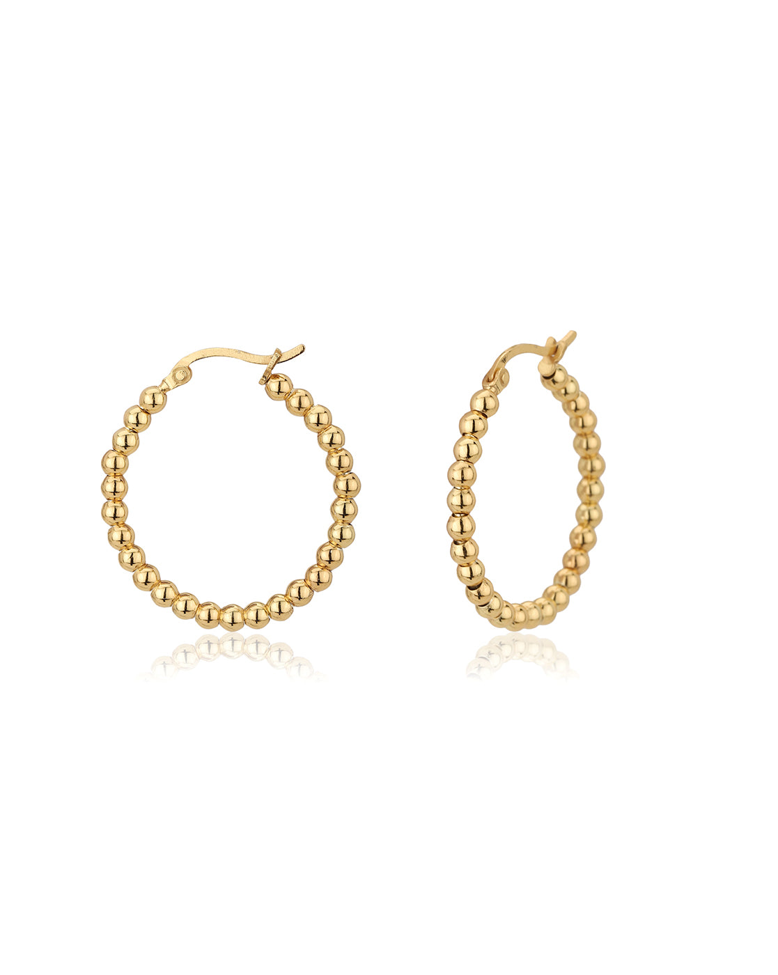 Carlton London Gold Plated Circular Hoop Earring For Women