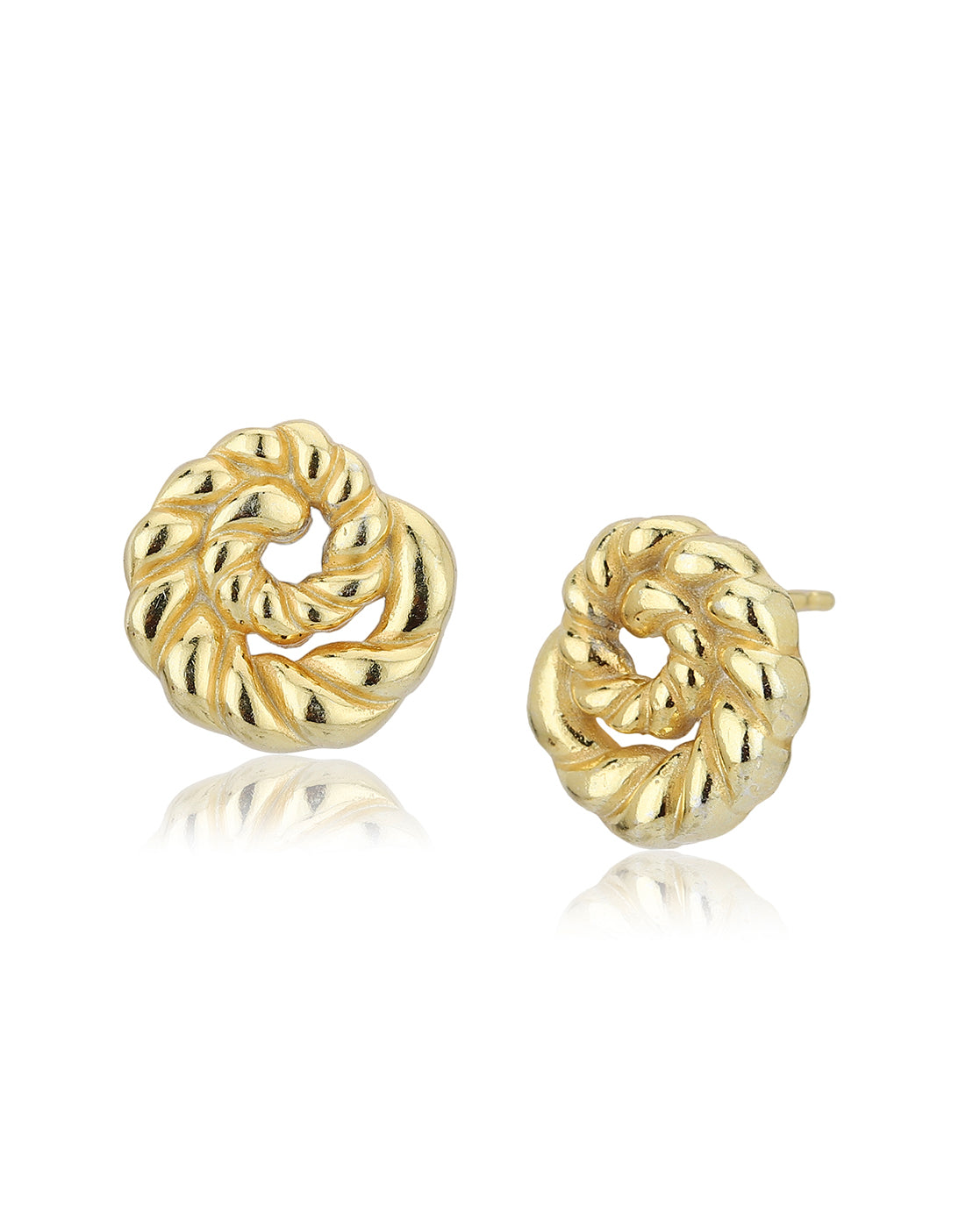 Carlton London 18Kt Gold Plated Conteporary Stud Earring