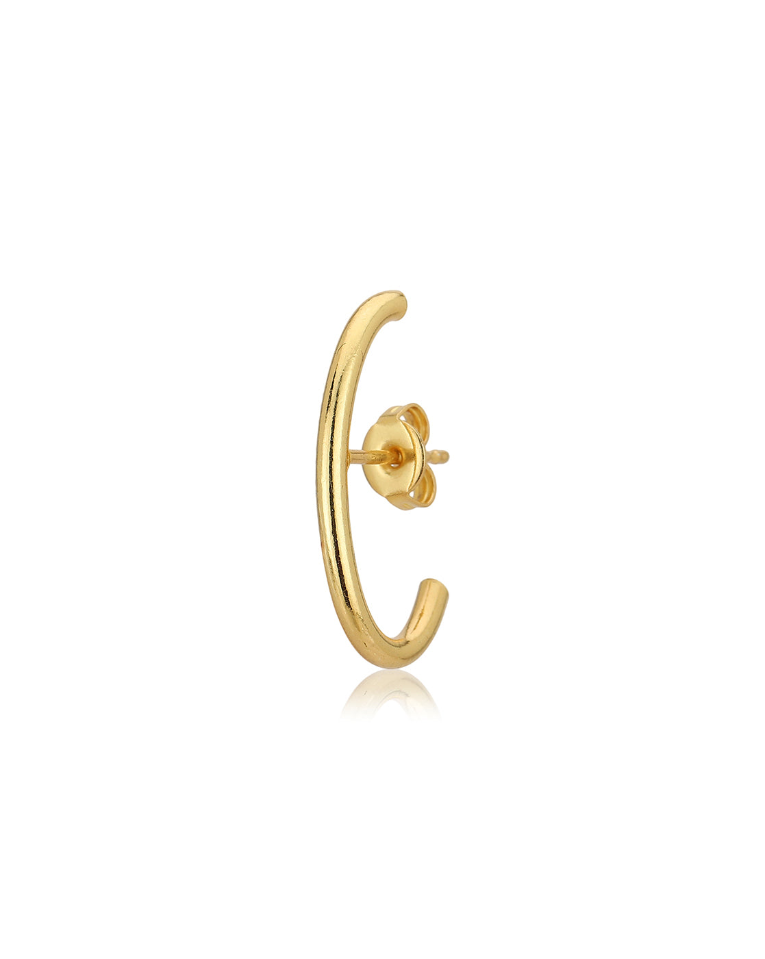 Shop Eugenia White Austrian Stone Gold Plated Ear Cuff