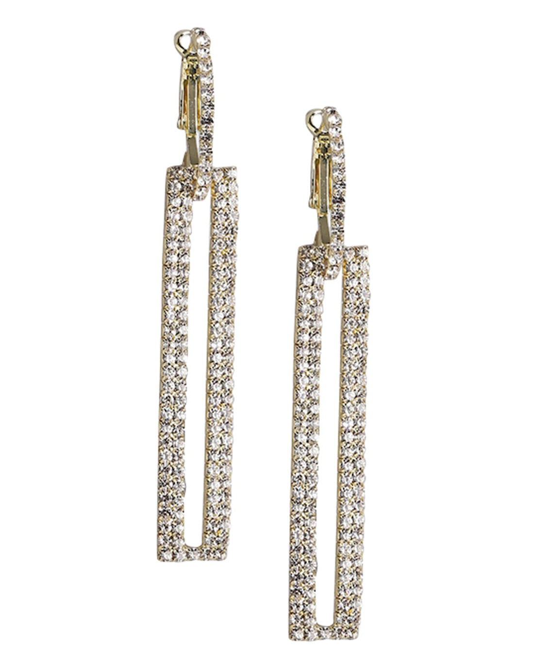 Gold Plated With Cz Fancy Drop Earring For Women