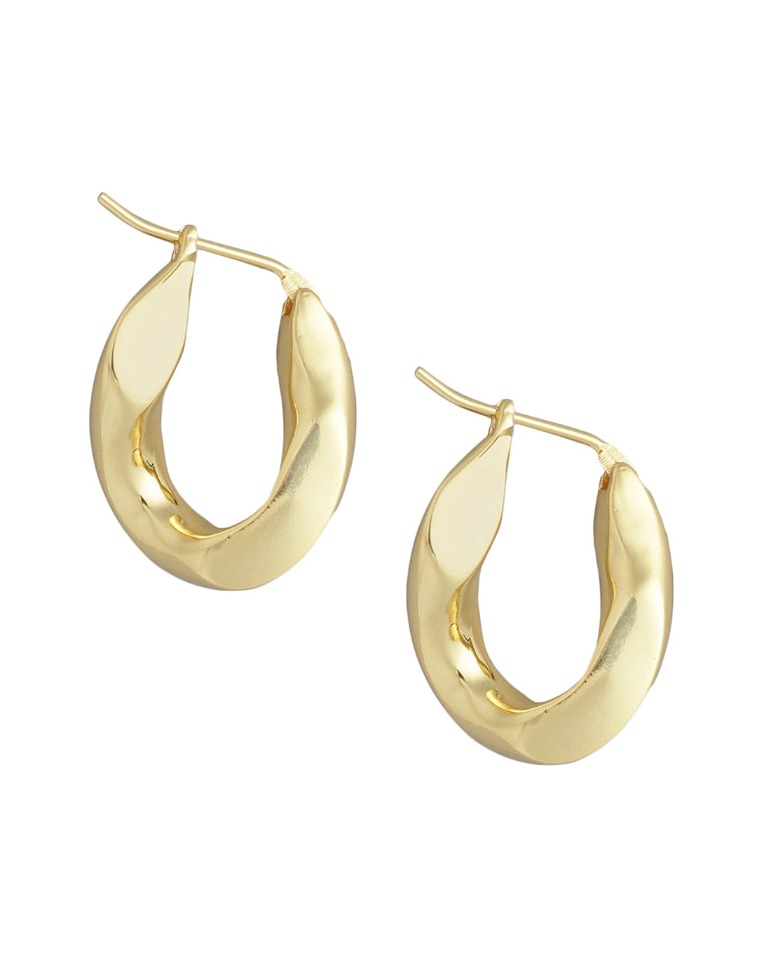 Gold Plated Stylish Hoop Earring For Women