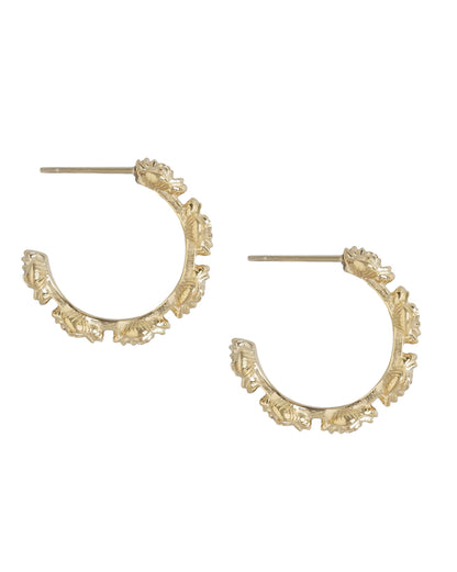 Gold Plated Stylish Half Hoop Earring For Women