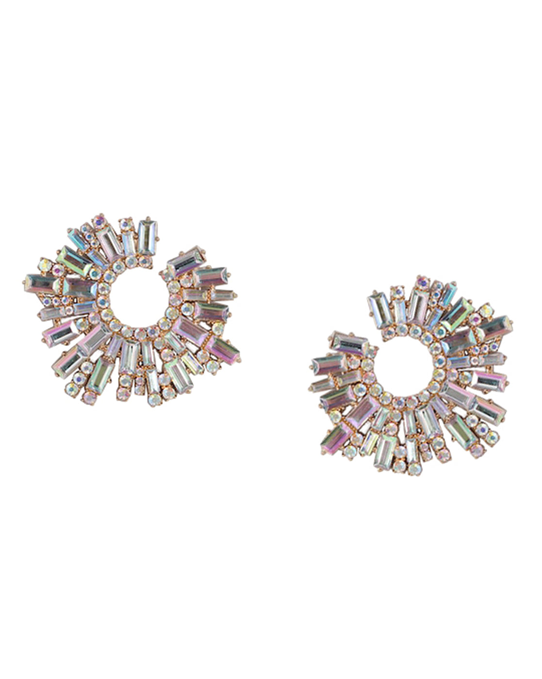 Gold Plated With Cz Fancy Bold Earrring For Women