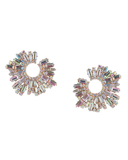 Gold Plated With Cz Fancy Bold Earrring For Women