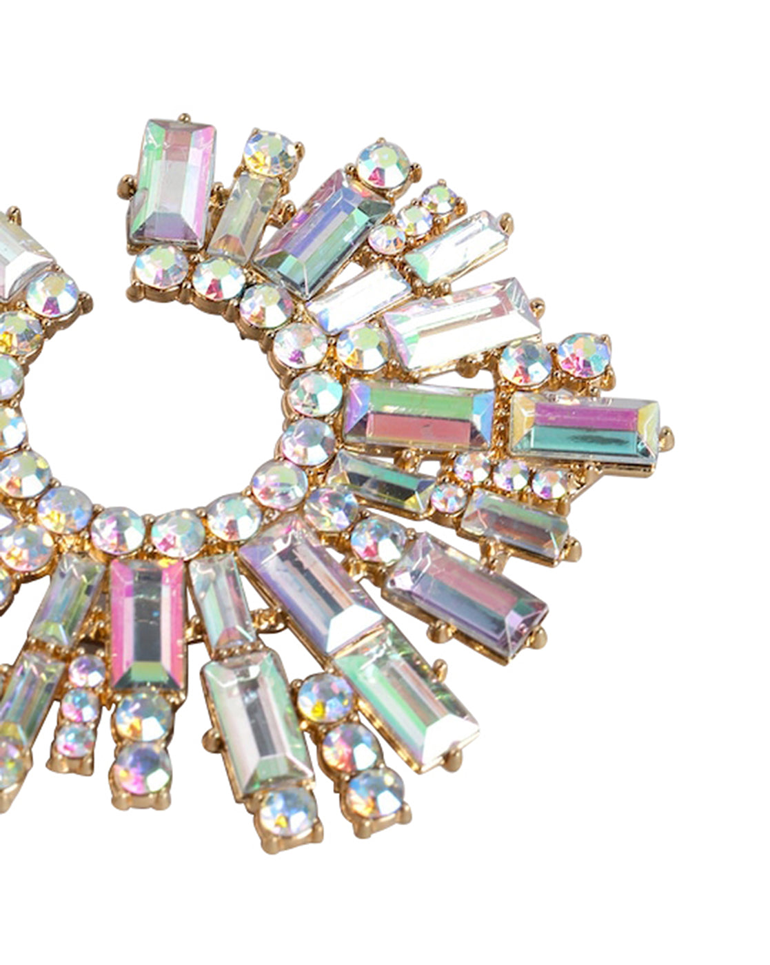 Gold Plated With Cz Fancy Bold Earrring For Women