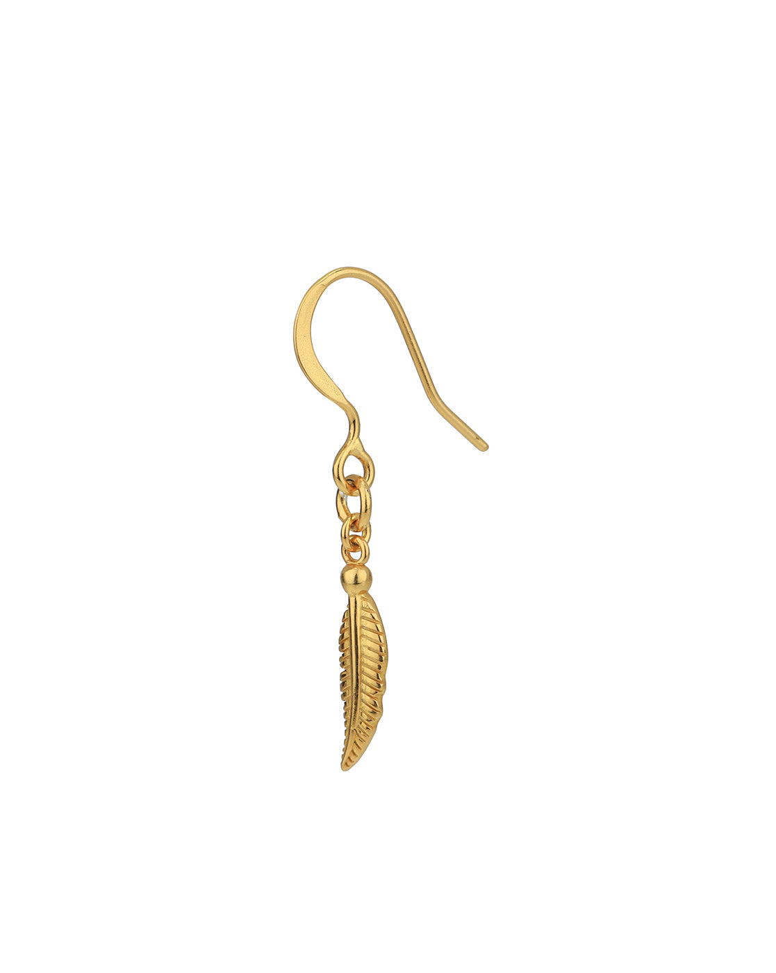 18kt Gold Plated Dangling Leaf Drop Earring for women – Carlton
