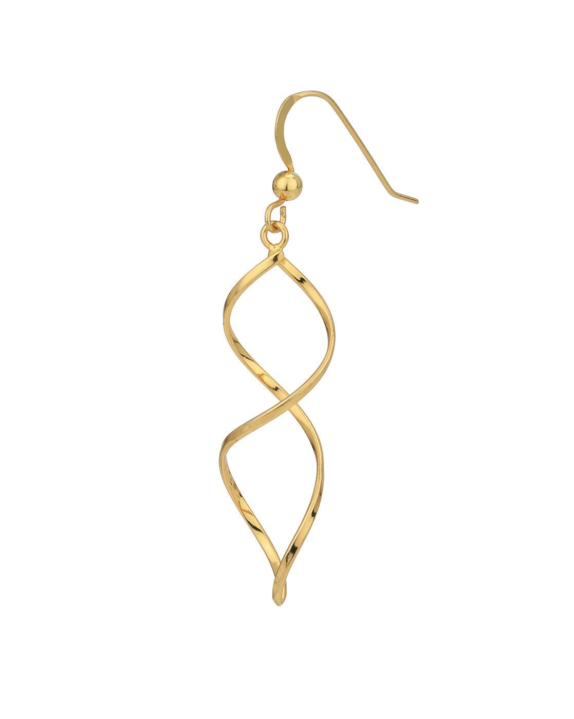 18kt Gold Plated Contemporary Fancy Drop Earring for women