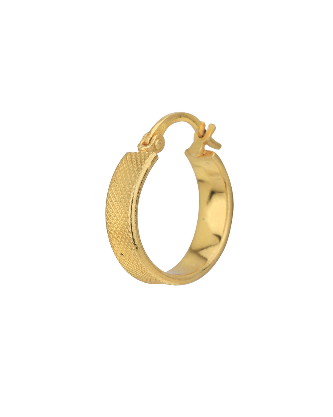 18kt Gold Plated Circular Hoop Earring for women