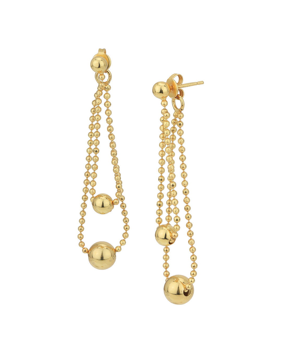 18kt Gold Plated Fancy Drop Earring for women