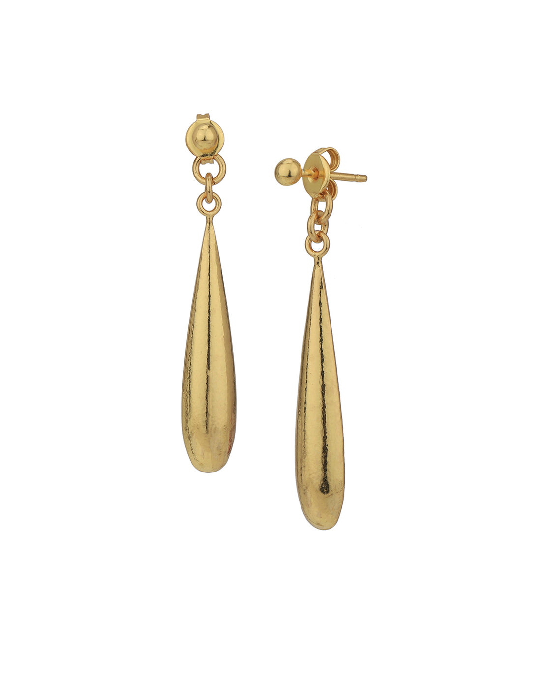 18kt Gold Plated Teardrop Dangling Earring