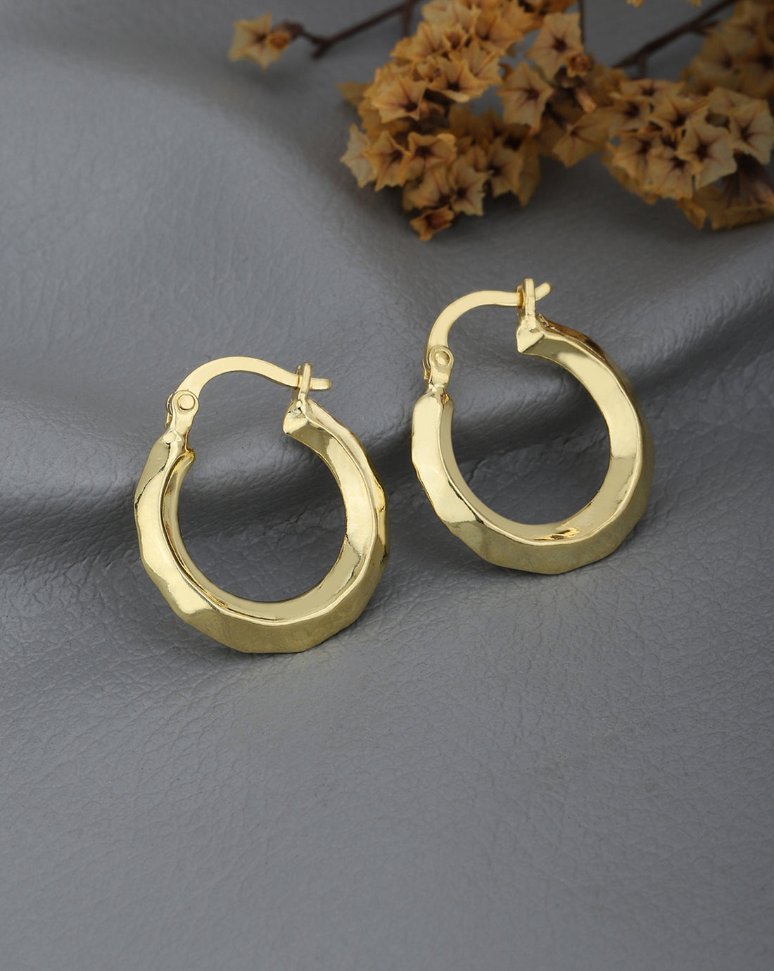 18kt Gold Plated Hoop Earring